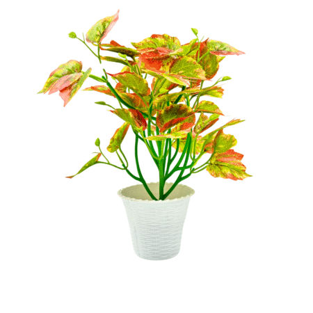 Artificial Plants with Pot Showcase Decoration Plants Leaf | Fake Plant | Artificial Plants for Home Decor Office Gifting Plants Decorative Potted Plants (RV-AP19)